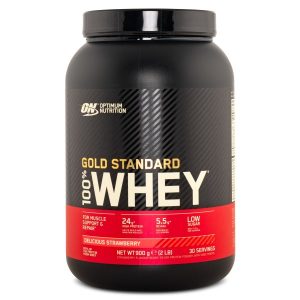 100% Whey Gold Standard Jordgubb 900 g